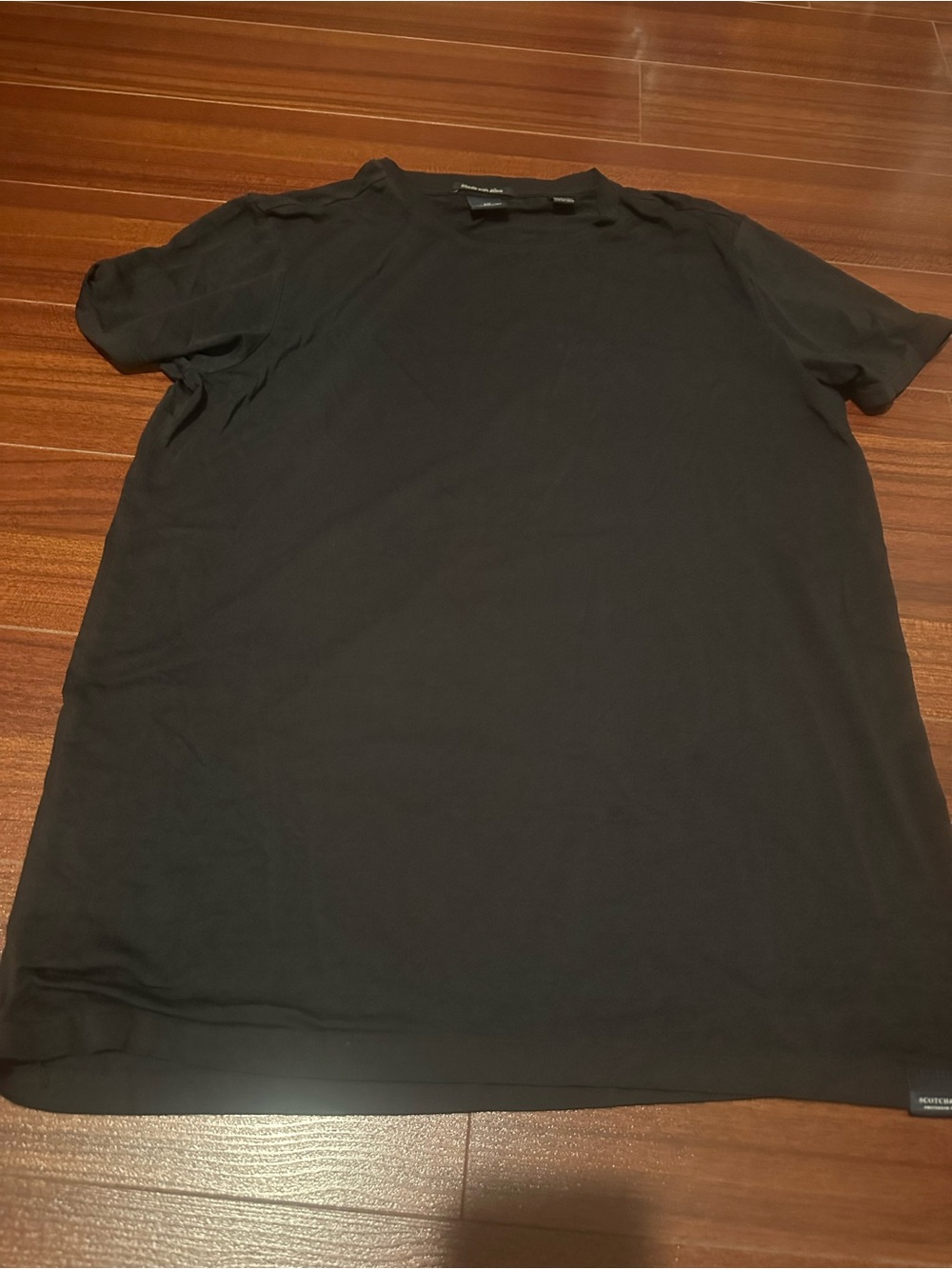 Scotch & Soda Black Short Sleeve Crew T-Shirt